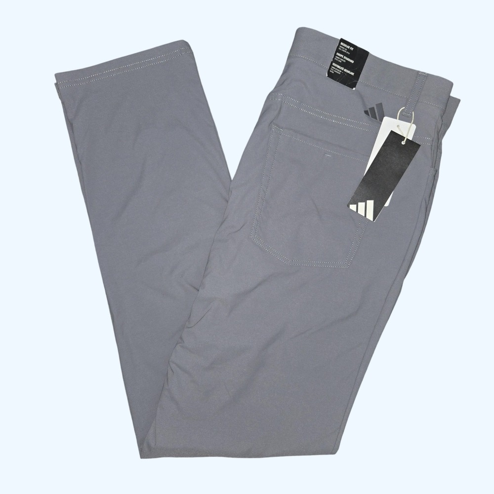 NEW Adidas Ultimate365 5-Pocket Golf Pants Grey Three IW0198 Mens 32x32 Stretch